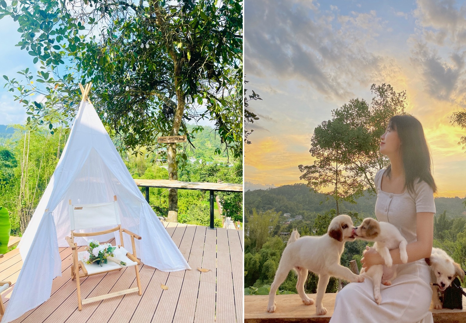 Cô gái về quê dựng ngôi nhà gỗ cheo leo bên sườn núi đẹp mê hồn - ảnh 2