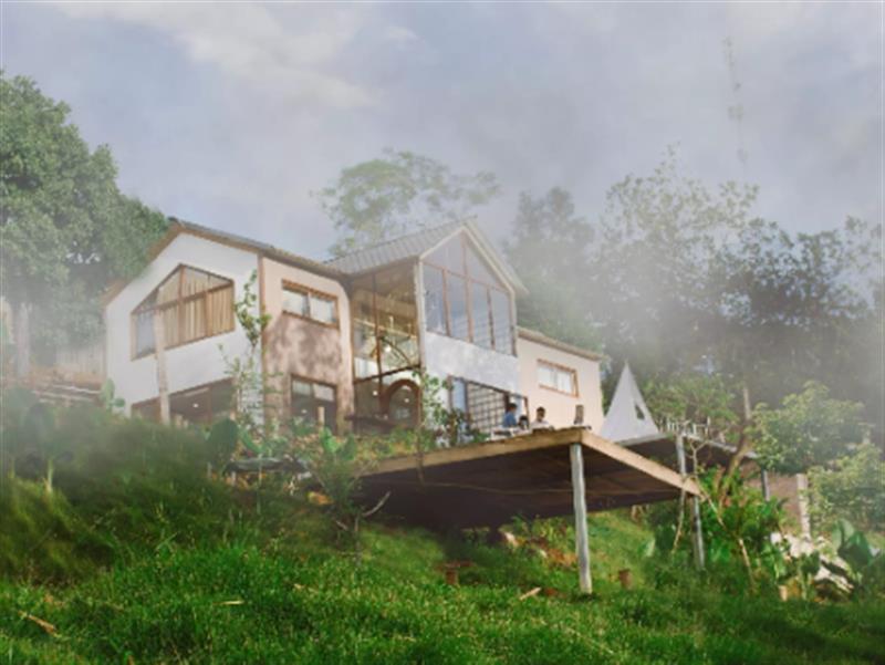 Cô gái về quê dựng ngôi nhà gỗ cheo leo bên sườn núi đẹp mê hồn